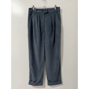 Lush Gray Corduroy Women’s Pleated Pants Size Small